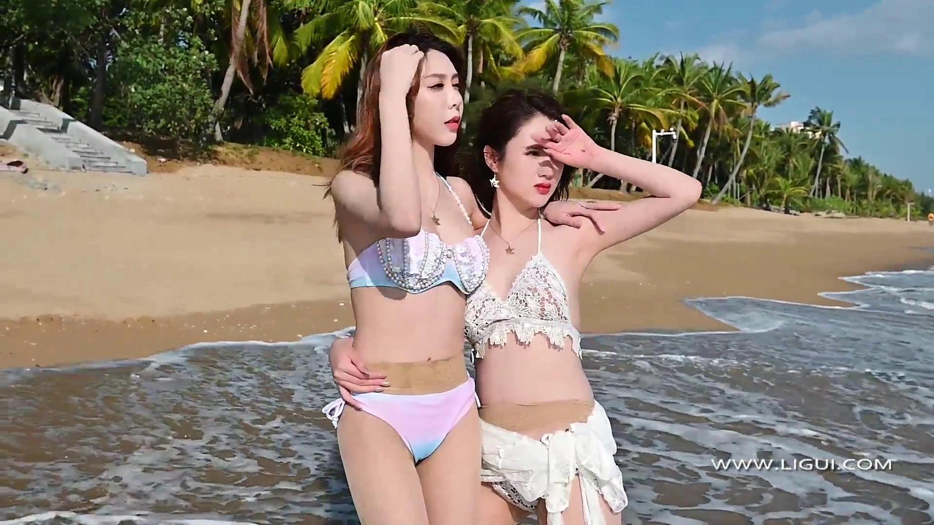 [Ligui丽柜]HD视频 2020.12.19 双生花-浪花柔情 兔子&天天 1